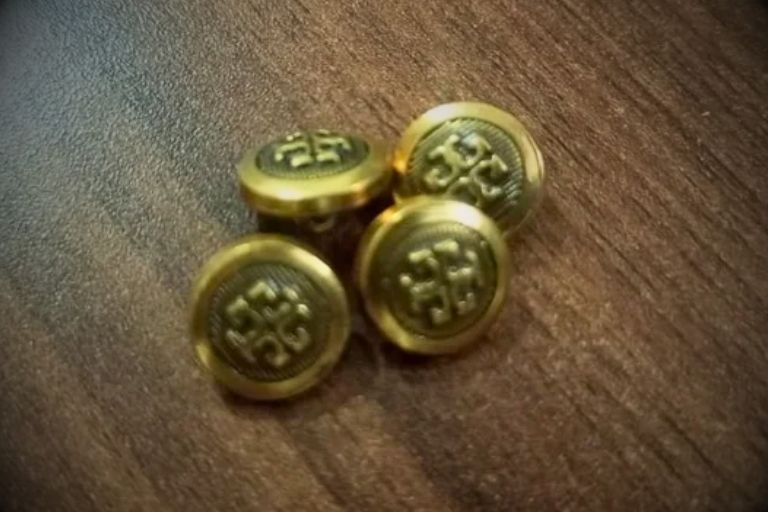 16mm Gold Round Metal Buttons