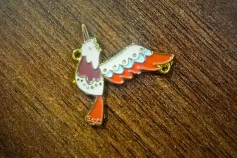 Bird Metal Charm 2