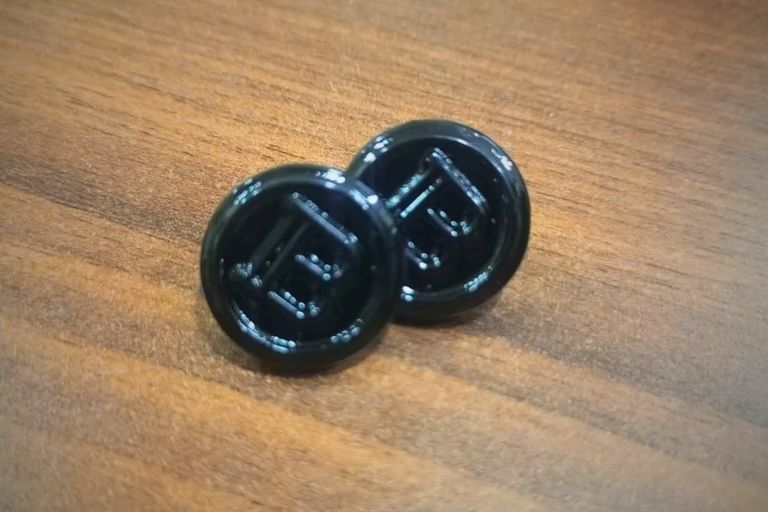 Black Metal Jeans Button