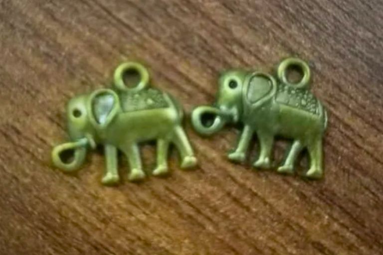 Elephant Metal Charm