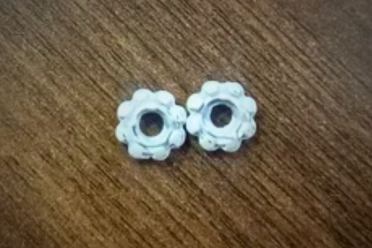 Metal Flower Shirt Button