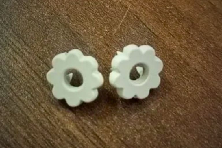 Metal Flower Shirt Button