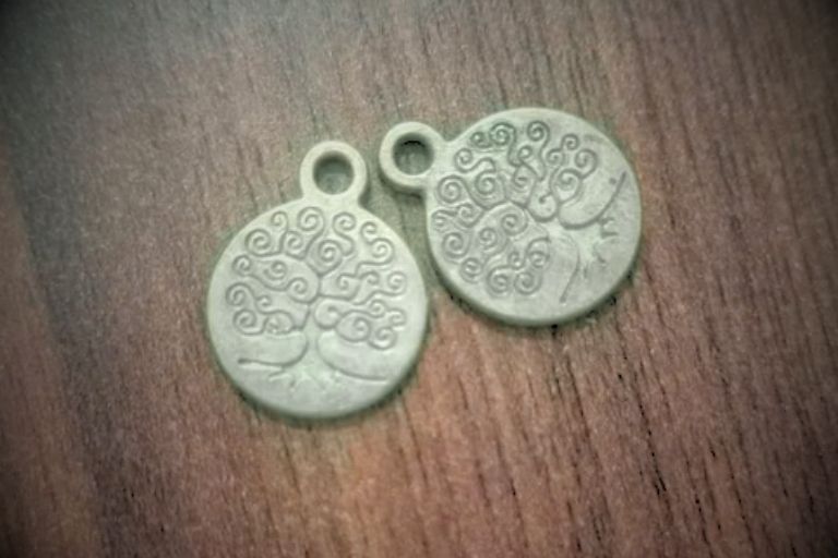 Round Metal Charm
